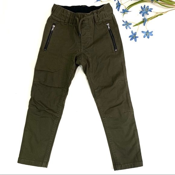 NWOT Art Class Girls Army Green Front Zipper Pants - Picture 1 of 6